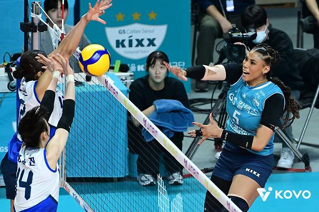 GS칼텍스를 이끄는 지젤 실바. 사진 한국배구연맹