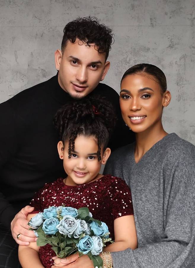 실바(오른쪽)와 남편 루이스, 딸 시아나. 사진 실바 인스타그램