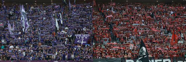 안양(왼쪽)과 서울, 팬들의 뜨거운 응원 열기도 관전 요소다. 한국프로축구연맹 제공