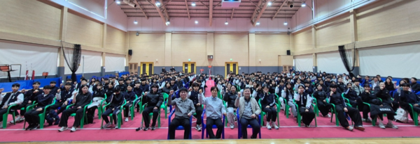 제40회 전국체육고등학교 체육대회에 출전하는 인천체고 선수단. /인천체고 제공