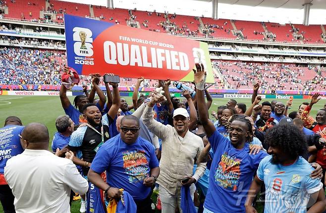 월드컵 본선을 축하하는 콩고ⓒ AFP=뉴스1