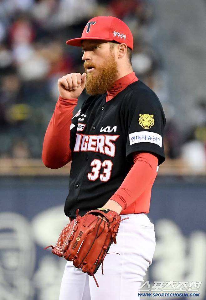 31일 잠실구장에서 열린 LG와 KIA의 경기. KIA 올러가 역투하고 있다. 잠실=박재만 기자 pjm@sportschosun.com/2026.03.31/