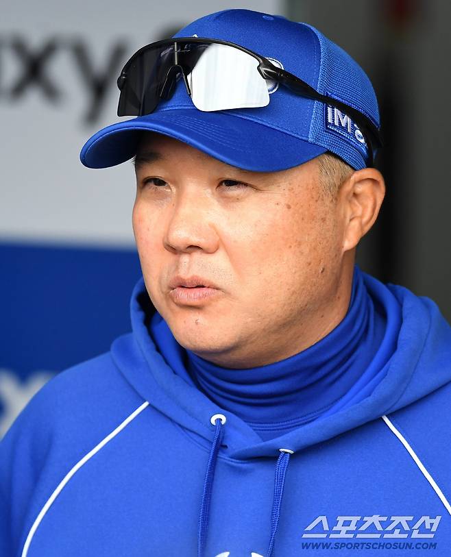 31일 대구 삼성라이온즈파크에서 열리는 삼성과 두산의 경기. 기자들 질문에 답하고 있는 삼성 박진만 감독. 대구=송정헌 기자songs@sportschosun.com/2026.03.31/