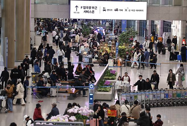 인천국제공항 제1여객터미널 입국장 /뉴스1