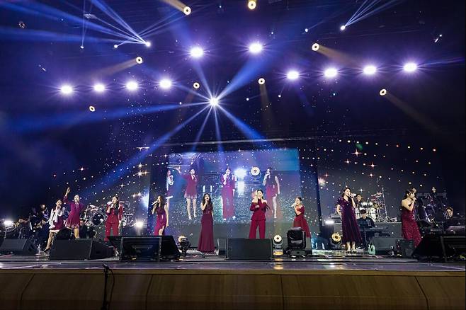지난달 28일부터 양일 간 서울 동대문구 경희대학교 평화의 전당에서 개최된 '현역가왕3' TOP10 서울 콘서트 현장. 로드쇼엔터테인먼트