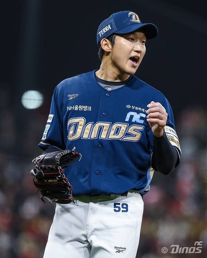 NC 다이노스 투수 구창모가 3일 열린 KBO리그 광주 KIA 타이거즈전에서 6이닝을 무실점으로 막고 팀의 5-2 승리를 이끌었다. (NC 다이노스 제공)