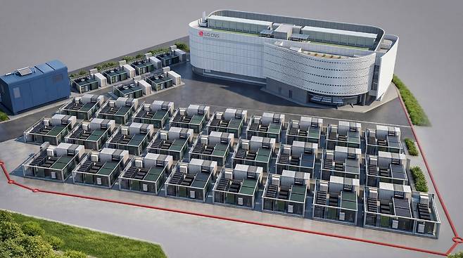 부산 글로벌 클라우드 데이터센터 부지에 구축하게 될 LG CNS AI 박스 캠퍼스 구상도 / LG CNS 제공