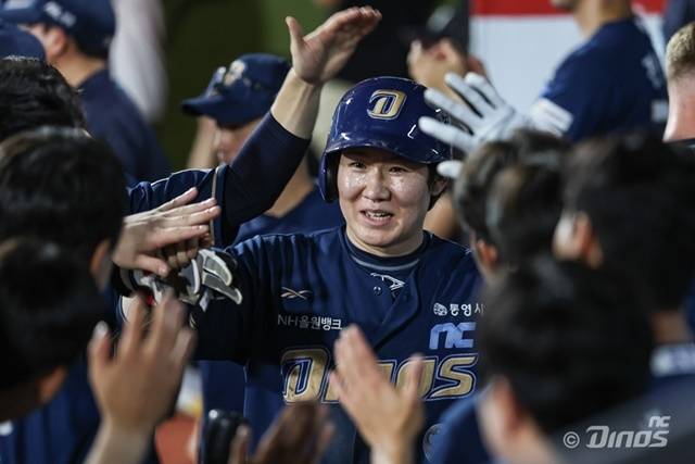 박민우는 3일 KIA전에서 두 개의 적시타를 기록했다. 사진=NC 제공