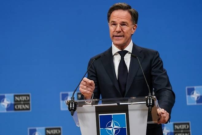 마르크 뤼터 북대서양조약기구(NATO) 사무총장. 신화연합뉴스