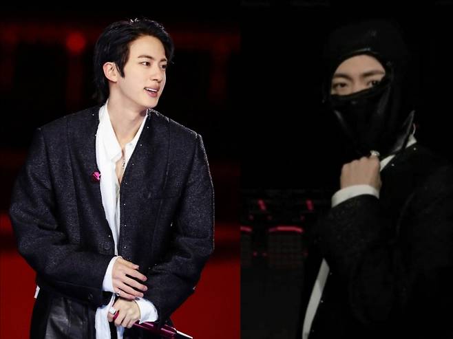 방탄소년단 진, 'Hooligan' 도입부 찢었다..복면 퍼포먼스 화제