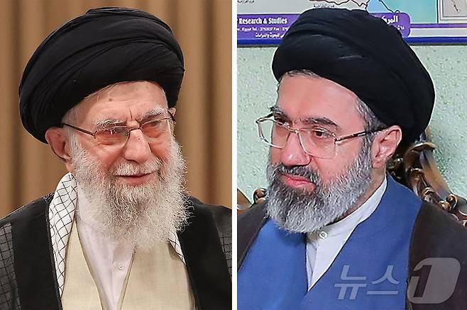 사망한 아야톨라 알리 하메네이 이란 최고지도자(왼쪽)와 차남인 모즈타바 하메네이 신임 최고지도자. 2026.3.10 ⓒ AFP=뉴스1