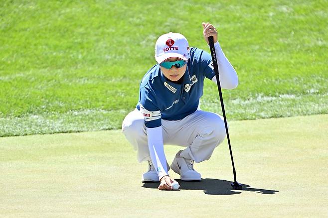 퍼팅을 준비하고 있는 김효주. 사진 제공=AFP연합뉴스