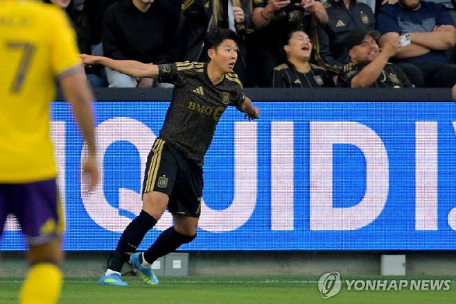 미국 메이저리그 사커 LAFC에서 활약 중인 손흥민. 사진=연합뉴스