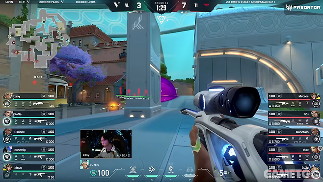 스카이는 네온과 연계하기 좋은 유틸을 보유해 버프 후 많은 인기를 끌고 있다 (사진=발로란트 챔피언스 투어)