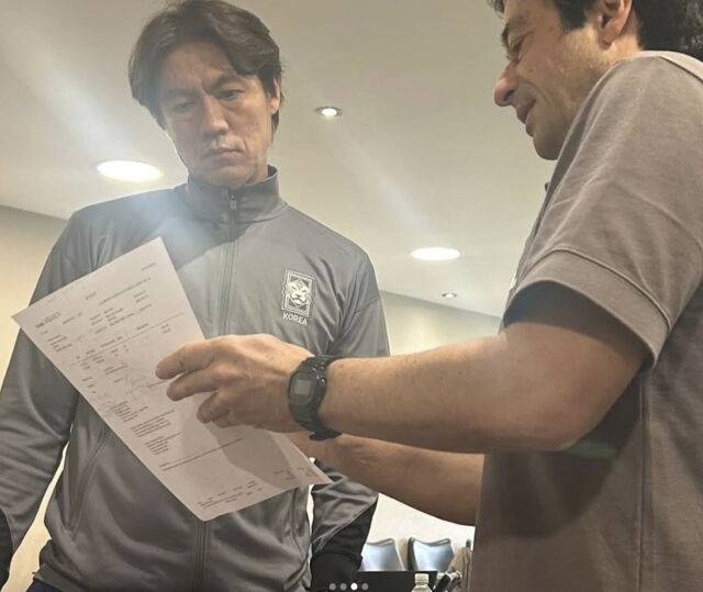 홍명보 감독과 주앙 아로소 코치/주앙 아로소 SNS