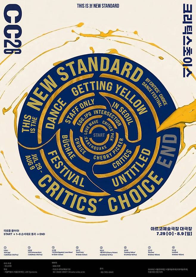 '제29회 크리틱스초이스댄스페스티벌 2026' 포스터. (이미지=크리틱스초이스 제공) *재판매 및 DB 금지