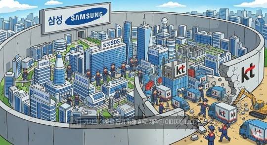 KT가 삼성SDS의 홈그라운드였던 삼성전자 챗봇 운영권을 따냈다. /이미지=생성형AI