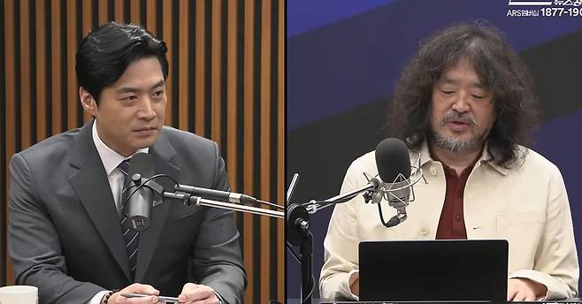 지난 3월 19일 김어준씨 유튜브에 경기지사 예비후보 자격으로 출연했던 한준호 의원의 모습. 김어준씨 유튜브 캡처.