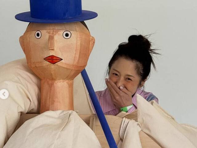 고현정이 작은 얼굴을 자랑해 눈길을 끌었다. / 고현정 소셜미디어