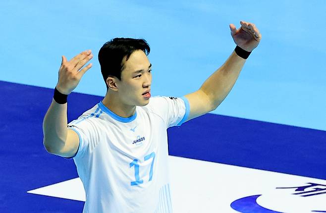 대한항공 토종 거포 임동혁. 연합뉴스