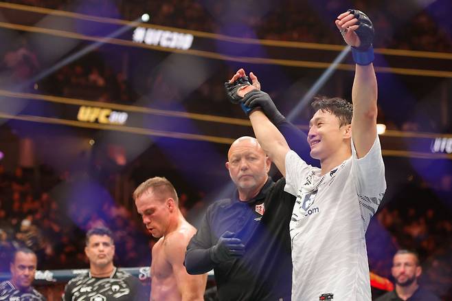 2024년 12월 네이트 랜드웨어전 승리한 최두호. 게티이미지코리아