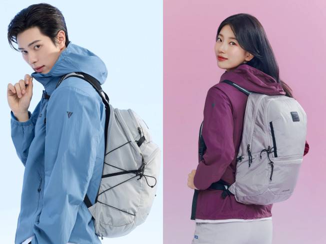 K2 데일리·하이킹 겸용 소형 배낭 ‘애니라이트’ 화보 이미지.(사진제공=K2)