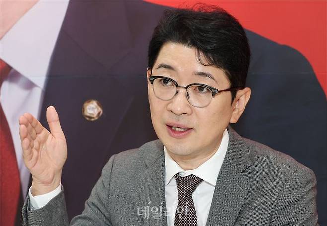 국민의힘 부산시장 예비후보인 주진우 의원 ⓒ데일리안 홍금표 기자