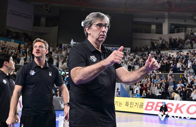 필립 블랑 현대캐피탈 감독. 한국배구연맹 제공