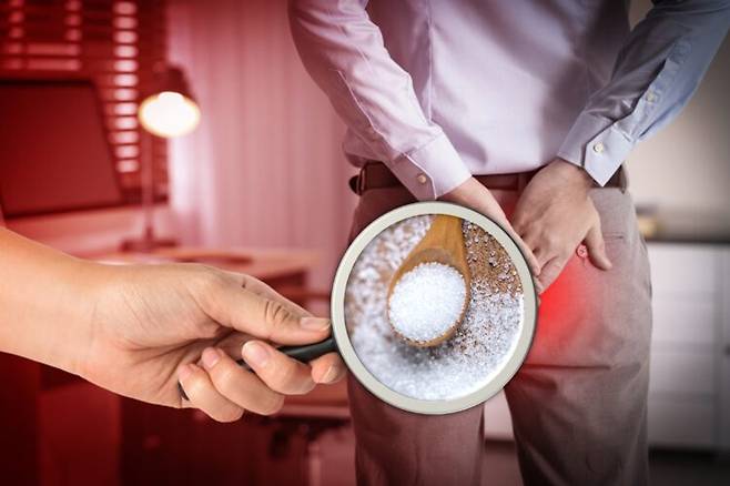 설탕이 치질을 치료하는 효과가 있다는 낭설이 퍼지고 있다. 사진=게티이미지뱅크 /코메디닷컴 편집