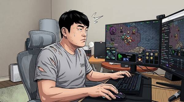 공식 대회가 사라진 공백을 메우는 것은 개인 방송 플랫폼의 '사설 리그'다. 기업의 후원이 아닌 '열혈팬'들의 자발적인 펀딩 시스템으로 운영된다. /삽화=AI작업