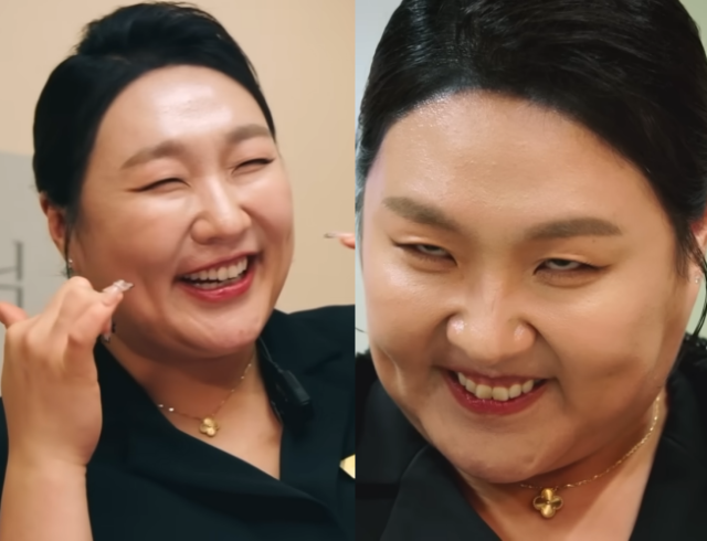 코미디언 이수지가 15년차 피부과 상담실장으로 신들린 연기력을 보여주고 있다. / 쿠팡플레이