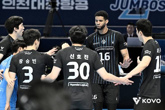 현대캐피탈 선수단. KOVO 제공