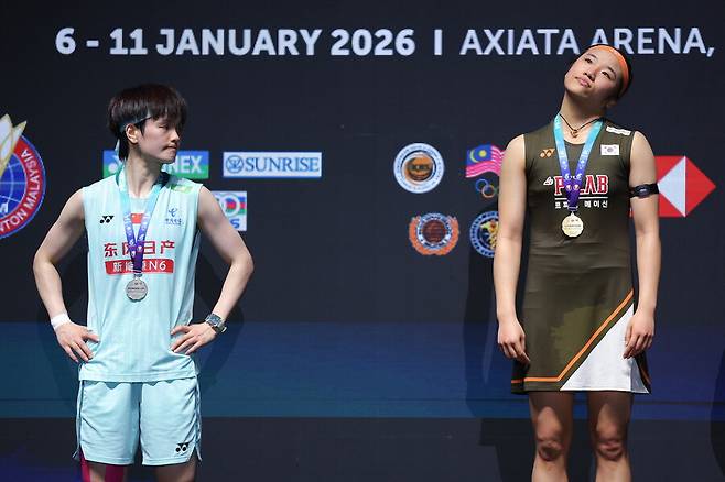 ▲ 안세영이 그랜드슬램이라는 역사적 과업을 눈앞에 둔 상황에서 마지막 상대는 역시 왕즈이다. 왕즈이가 일본의 강자 야마구치를 꺾고 아시아선수권대회 결승 파트너가 됐다. ⓒ 연합뉴스 / EPA