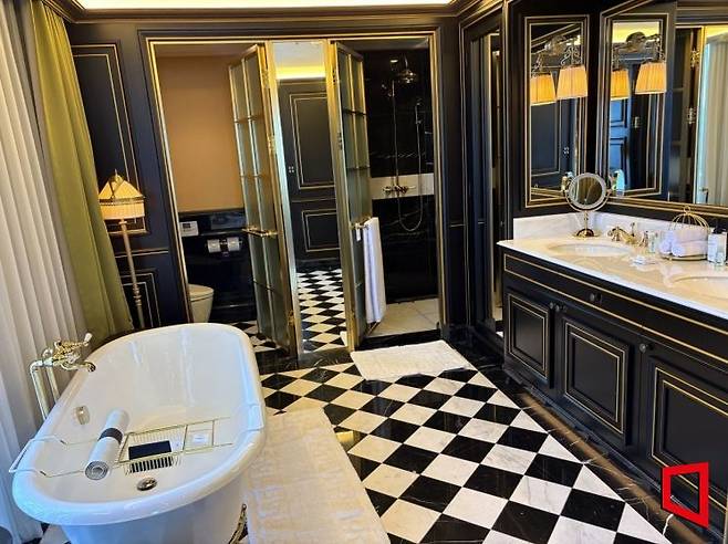 프레지덴셜스위트룸의 화장실. 권재희 기자