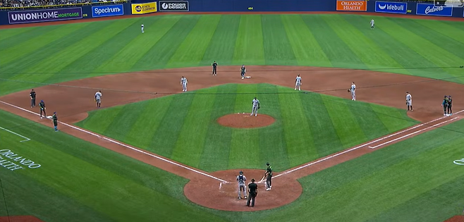 ▲ 양키스 5인 내야 시프트.