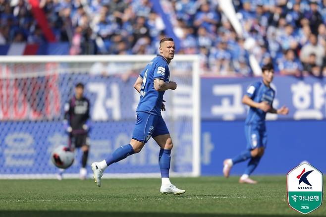수원 삼성 공격수 일류첸코. /사진=한국프로축구연맹 제공