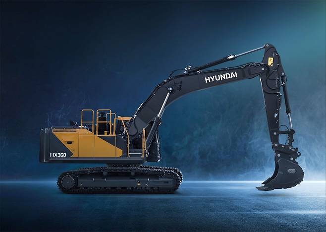 HD건설기계 '현대(HYUNDAI)' 차세대 신모델 굴착기.(HD건설기계 제공)