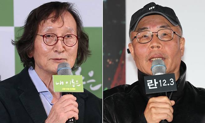정지영 감독(왼쪽), 이명세 감독. 연합뉴스