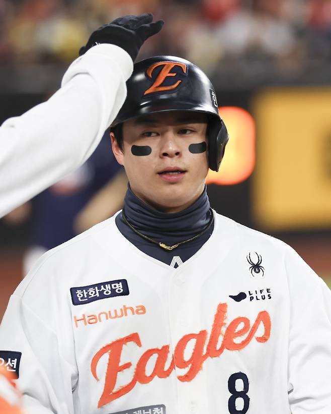 시즌 개막 후 극심한 타격 슬럼프에 빠져 있던 한화 노시환이 13일 결국 1군 엔트리서 제외됐다. 노시환은 올해 13경기서 타율 0.145, 3타점, 6득점 등을 기록하는 데 그쳤다. 사진제공|한화 이글스