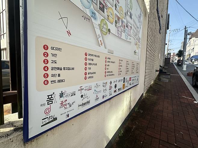 모든 문화 콘텐츠의 뿌리는 소극장에서 시작된다. 이에 대명공연거리 현장 관계자들은 소극장의 고질적인 생존 문제를 돌파해야 한다고 한목소리로 말한다. 사진은 대명공연거리에 설치된 대명공연거리 공연장 지도. 거리에 위치한 극장과 극단들이 소개돼 있다. 정수민기자 jsmean@yeongnam.com