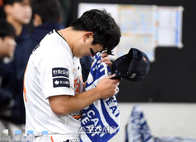 한화 김서현. 대전 | 박진업 기자 upandup@sportsseoul.com