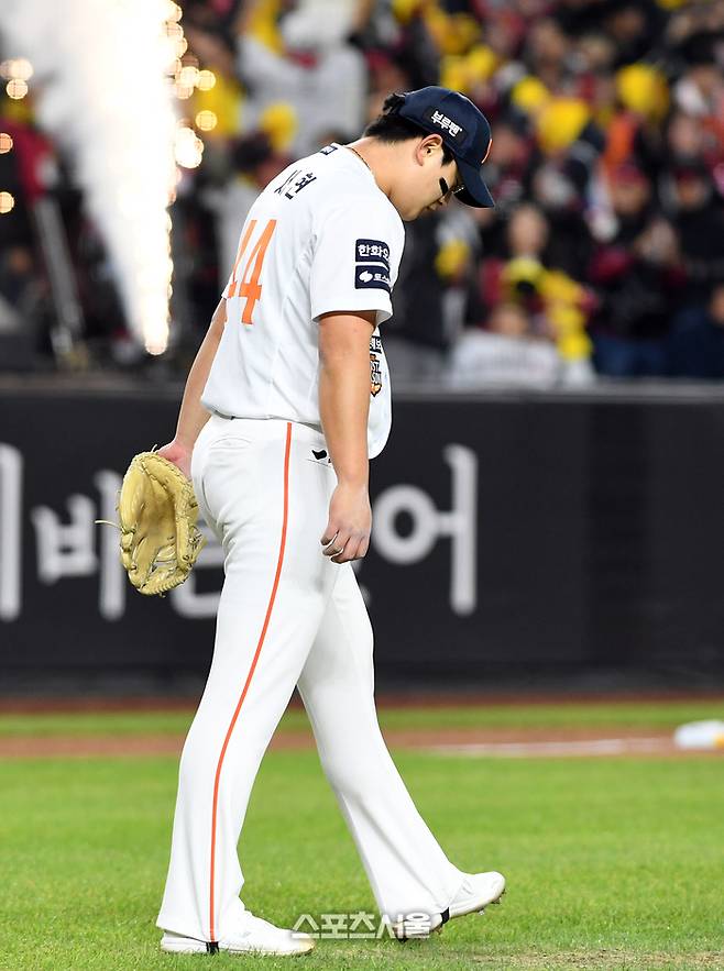 한화 김서현. 대전 | 박진업 기자 upandup@sportsseoul.com