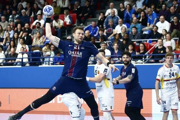 사진 2025/26 프랑스 남자 핸드볼 리퀴몰리 스타리그 파리 생제르맹과 생라파엘 바르 경기 모습, 사진 출처=파리 생제르맹