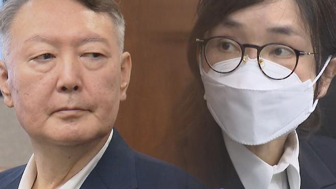 윤석열 전 대통령(왼쪽), 김건희 여사