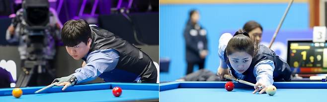 대회 2연패에 도전하는 남자부 세계 랭킹 1위 조명우와 여성부 김하은