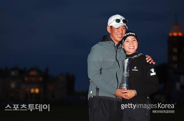 리디아 고와 남편 정준 씨 / 사진=GettyImages 제공