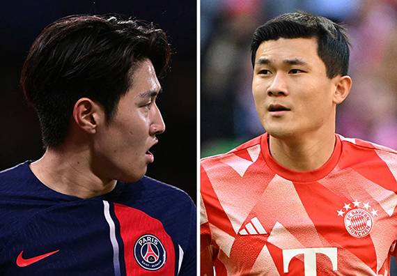 파리생제르맹 이강인(왼쪽)과 바이에른 뮌헨 김민재.