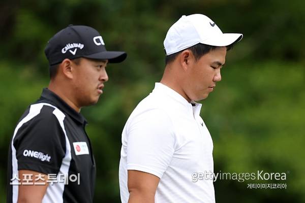 케빈 위와 김주형 / 사진=Gettyimages 제공