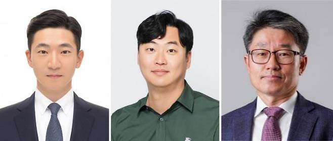 김혁중(왼쪽부터) 학생연구원, 김수민 선임연구원, 이정구 책임연구원. 재료연 제공.