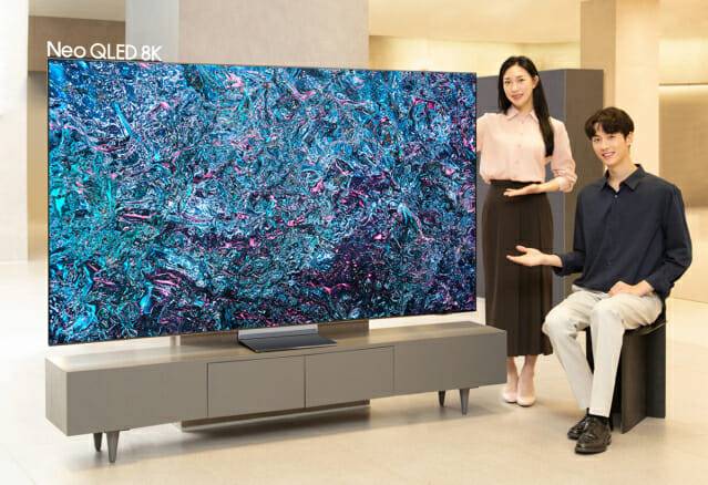 삼성전자, '3세대 AI 8K 프로세서'를 탑재한 2024년형 Neo QLED 8K TV 신제품. (사진=삼성전자)